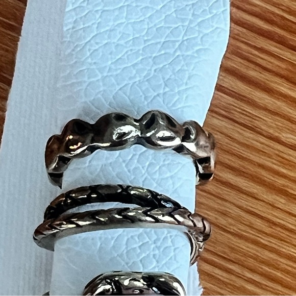 Free People Gold and Pink Ring Set NWT stackable boho festival western coastal - Picture 2 of 6